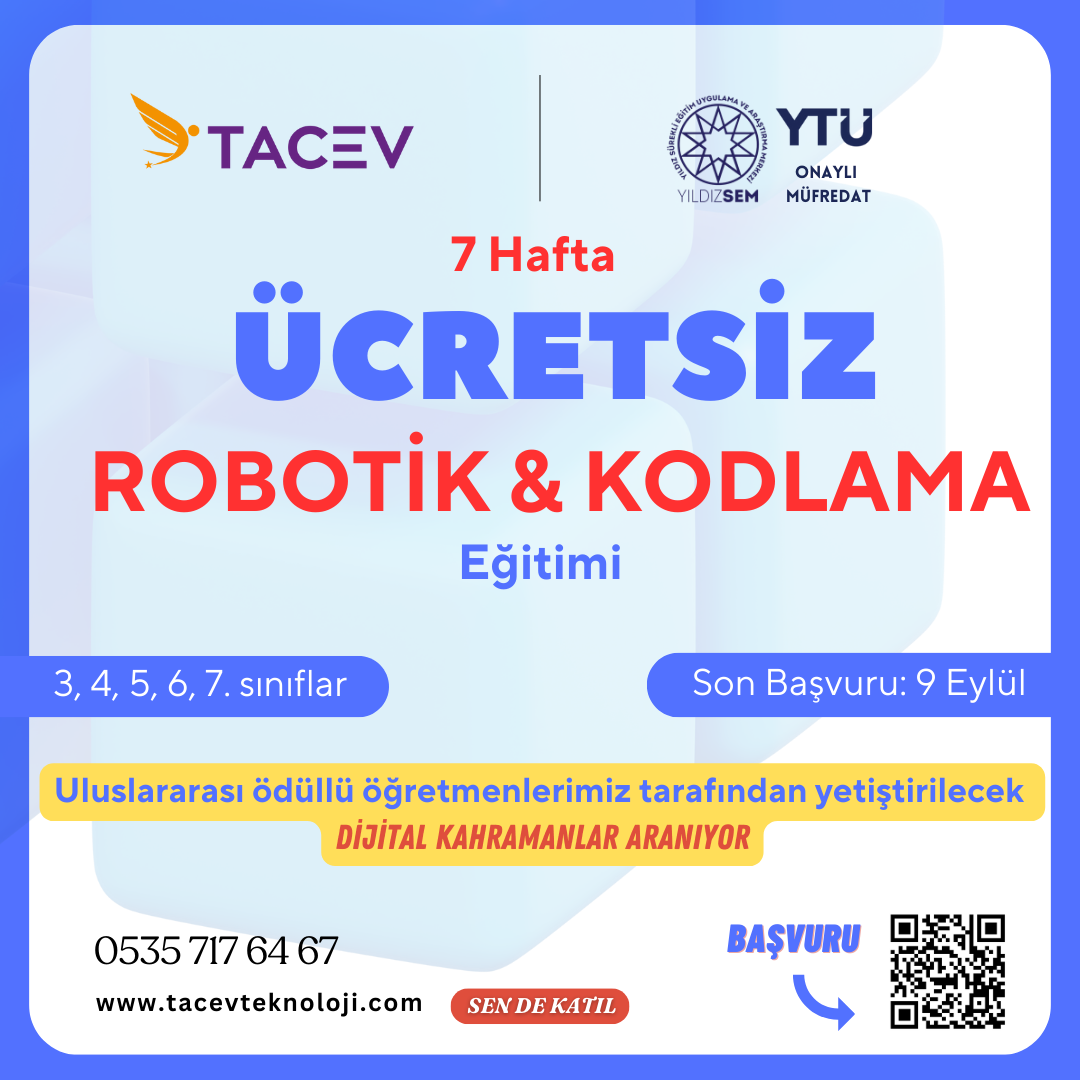 TACEV 9. Dönem Ücretsiz Online Temel Algoritma Eğitimleri